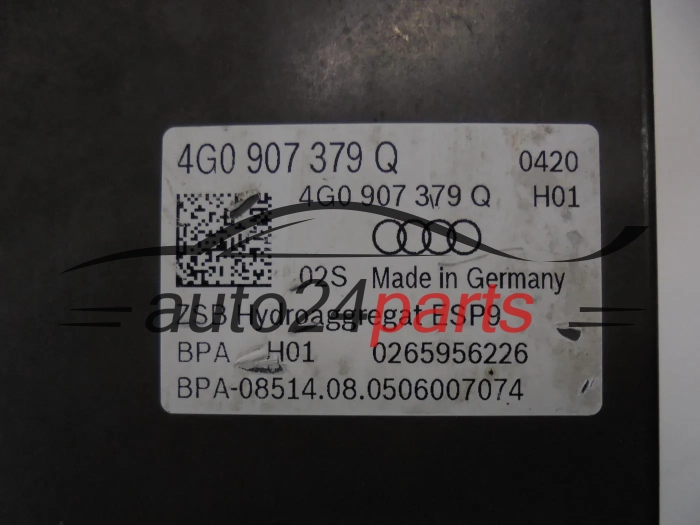POMPE ABS ET CALCULATEUR  AUDI 0265243289 4G0614517AG 4G0907379Q 0265956226