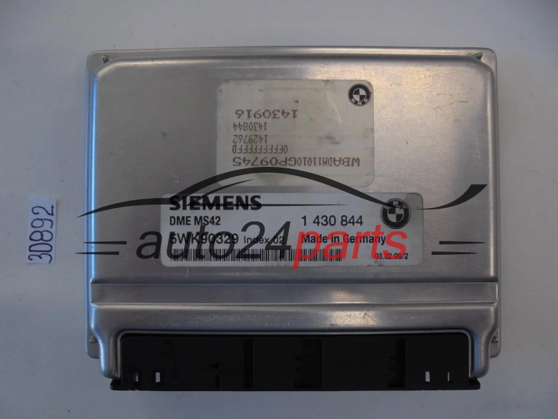 KOMPUTER STEROWNIK SILNIKA BMW E39 E46 SIEMENS 5WK90329 INDEX 2 DME MS42 1430844