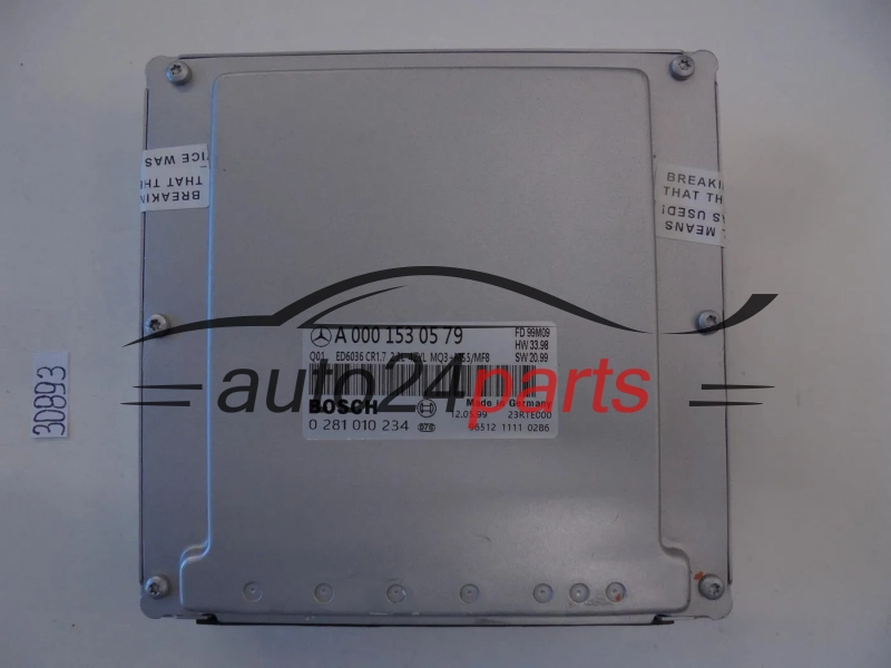 KOMPUTER STEROWNIK SILNIKA MERCEDES BENZ 0281010234 A0001530579 CR1.7
