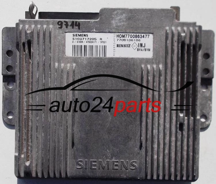 RENAULT LAGUNA 2.0 SIEMENS S103717205R, S103717205 R, HOM7700863477, 7700106186
