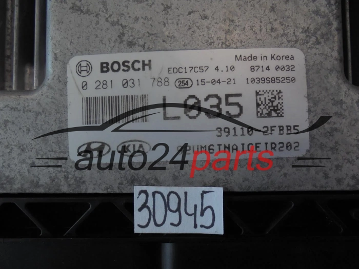 Centralita de motor KIA 0281031788 39110-2FBB5 391102FBB5