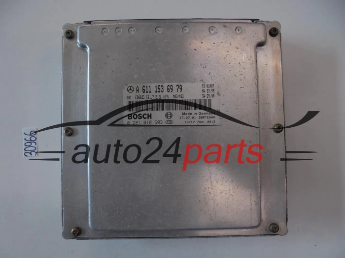 KOMPUTER STEROWNIK SILNIKA MERCEDES VITO 2.2 CDI BOSCH 0281010603, 0 281 010 603, A6111536979, A 611 153 69 79, 6111536979, ED6033 CR1.7 MQ3+MS3