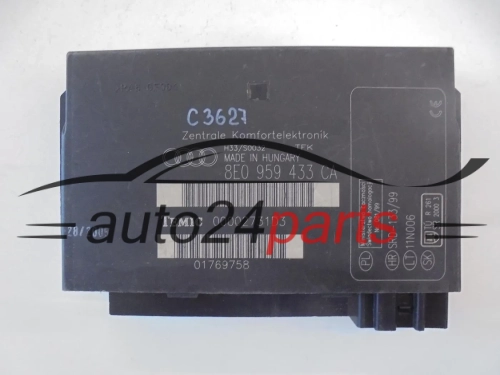 CENTRALKA MODUL STEROWNIK KOMFORTU 8E0959433CA 8E0 959 433 CA AUDI A4 S4 RS4