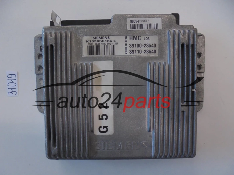 Sterownik silnika Hyundai Coupe 2.0 K103955165E 3910023540 – zdjęcie 2