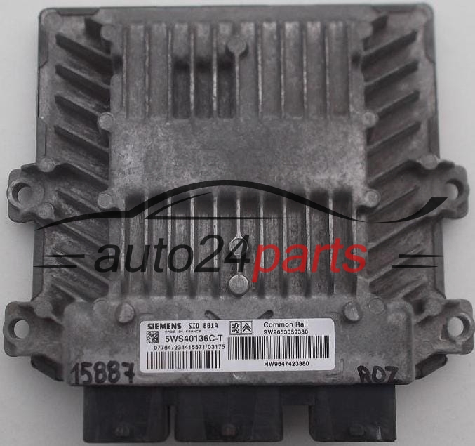 Μονάδα Ελέγχου Κινητήρα CITROEN PEUGEOT 2.0 HDI SIEMENS 5WS40136C-T