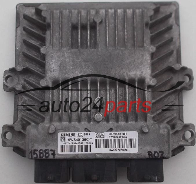 Μονάδα Ελέγχου Κινητήρα CITROEN PEUGEOT 2.0 HDI SIEMENS 5WS40136C-T