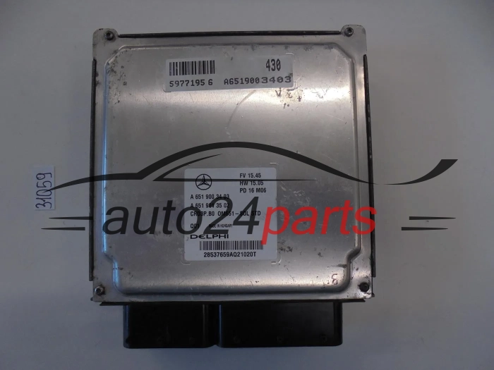 KOMPUTER STEROWNIK SILNIKA MERCEDES BENZ A6519003403 A6519013502