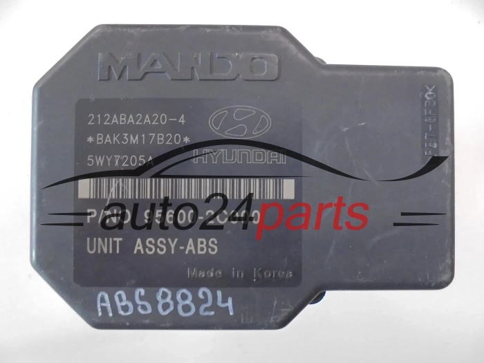 ABS POMPA I STEROWNIK HYUNDAI COUPE TIBURON HMC 58920-2C000, 589202C000, MANDO BH60102100, 95600-2C000, 956002C000, 212ABA2A20-4, 212ABA2A204, 5WY7205A
