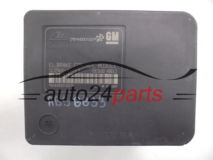 ABS POMPA I STEROWNIK OPEL ASTRA J GM 13332612 AA1, ATE 10.0206-0408.4, 10020604084, 10.0960-4509.3, 10096045093, 28.5600-4003.3, 28560040033