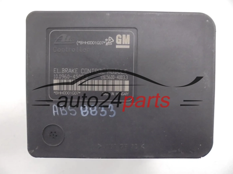 ABS POMPA I STEROWNIK OPEL ASTRA J GM 13332612 AA1, ATE 10.0206-0408.4, 10020604084, 10.0960-4509.3, 10096045093, 28.5600-4003.3, 28560040033