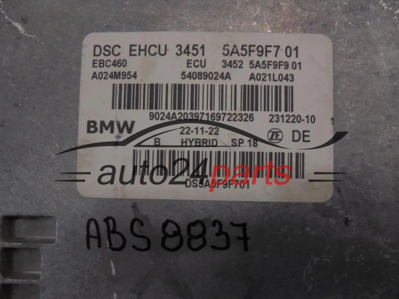 POMPE ABS ET CALCULATEUR  BMW 5A5F9F7 5A5F9F9