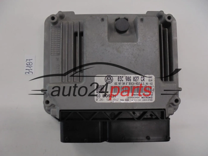 Centralina do motor VOLKSWAGEN 0261S06642 03C906027CR MED17.5.5
