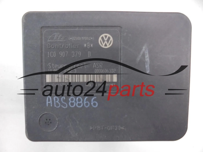 Bomba ABS y centralita AUDI SEAT SKODA VOLKSWAGEN 1J0 614 417 C, 1J0614417C, ATE 10.0206-0008.4, 10020600084, 1C0 907 379 D, 1C0907379D, 10.0960-0312.3, 10096003123