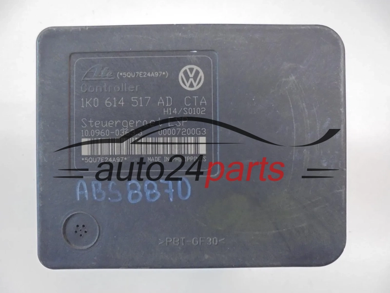 POMPA ABS I STEROWNIK VOLKSWAGEN 1K0614517AD 10096003633 10.0960-0363.3