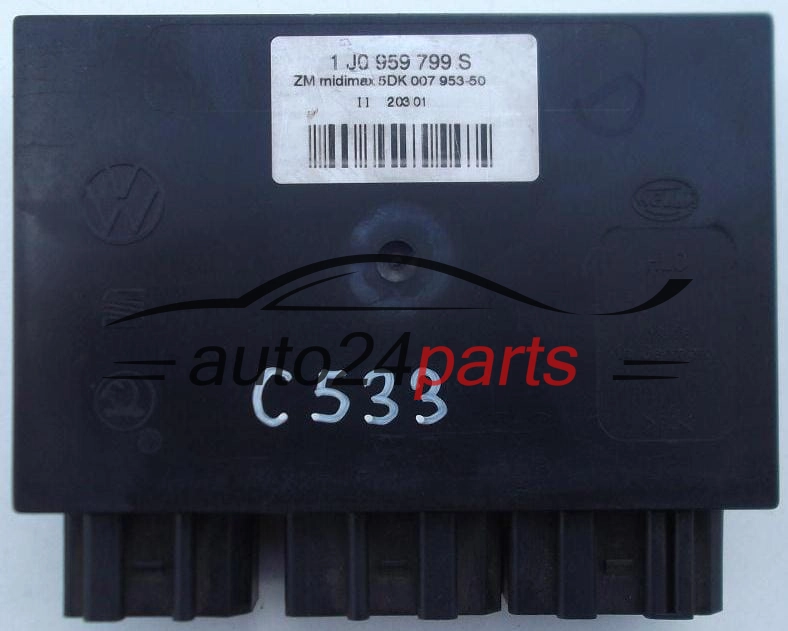 Centralina de comando do sistema confort  VW SEAT SKODA HELLA 5DK 007 953-50, 1J0 959 799 S
