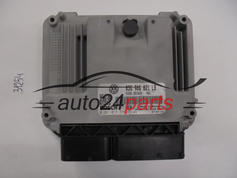 KOMPUTER STEROWNIK SILNIKA SKODA OCTAVIA 1.9 TDI BXE 03G 906 021 LB, 03G906021LB, BOSCH 0 281 013 238, 0281013238, DIESEL EDC16U34
