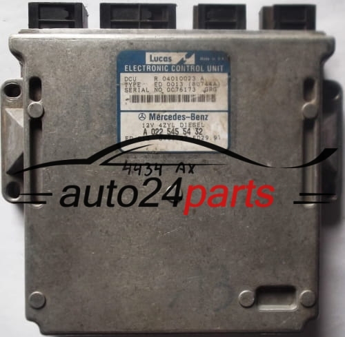 Μονάδα Ελέγχου Κινητήρα MERCEDES W202 C220 DIESEL A0225455432 0225455432 R04010023A