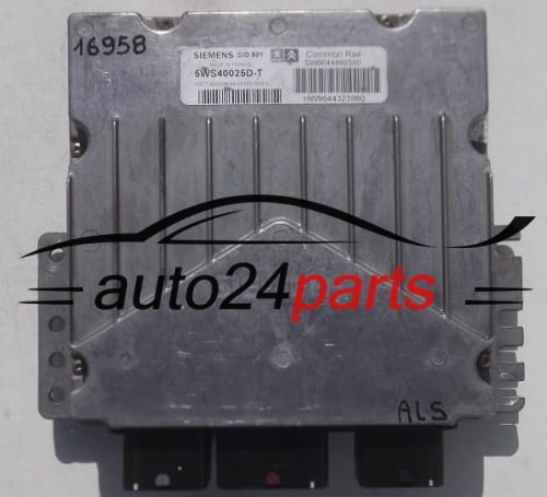 CENTRALINA DO MOTORE CITROEN PEUGEOT 2.0 HDI SIEMENS 5WS40025DT SW9644860380 HW9644323980