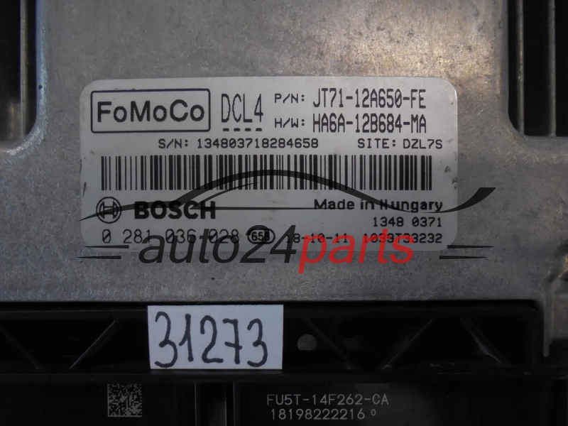 CENTRALINA MOTORE  FORD 0281036028 JT71-12A650-FE JT7112A650FE