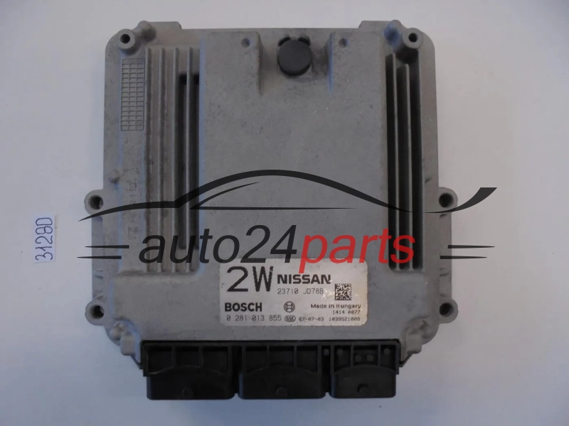 Sterownik silnika Nissan Qashqai 2.0 DCI 0281013855 23710JD78B