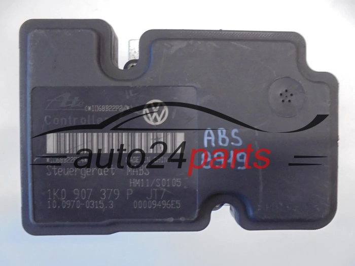 ABS Pump VOLKSWAGEN AUDI SEAT SKODA 1K0 614 117 H, 1K0614117H, ATE 10.0207-0107.4, 10020701074, 1K0 907 379 P, 1K0907379P, ATE 10.0970-0315.3, 10097003153