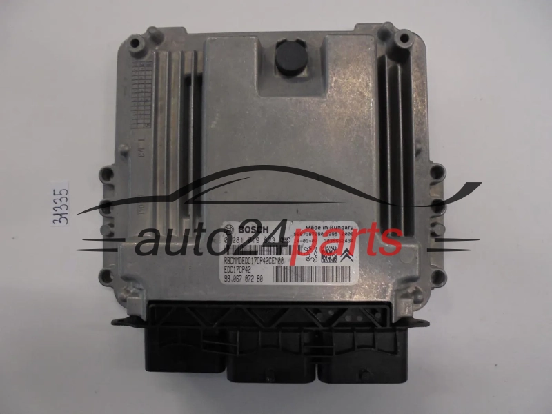 ECU ENGINE CONTROLLER  CITROEN PEUGEOT 0281019823 9806707280