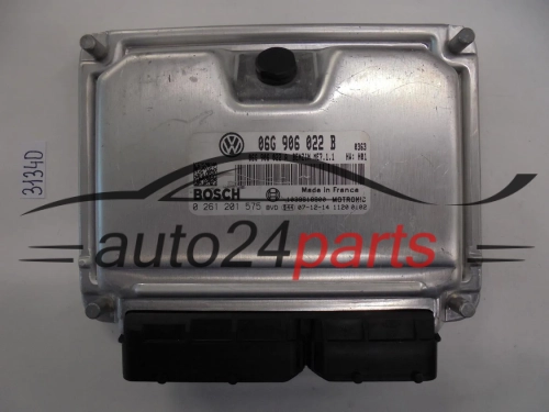 KOMPUTER STEROWNIK SILNIKA VW VOLKSWAGEN 0261201575 06G906022B, ME7.1.1