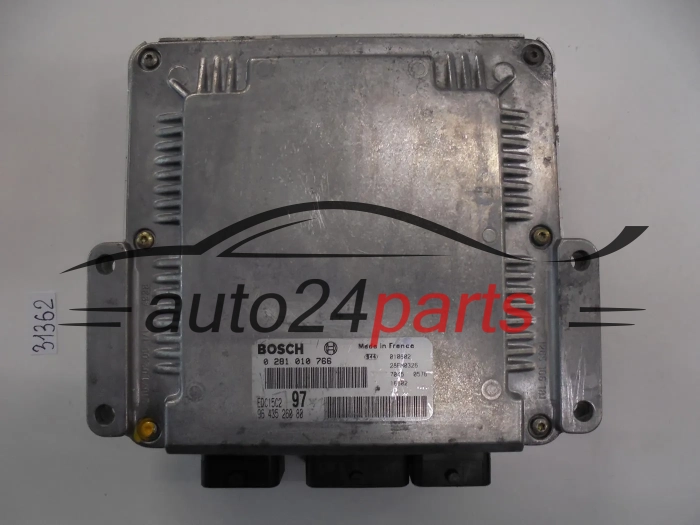 KOMPUTER STEROWNIK SILNIKA CITROEN PEUGEOT 2.0 HDI BOSCH 0 281 010 766, 0281010766, 96 435 260 80, 9643526080