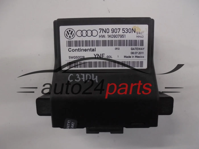 Centralina de comando do sistema confort GATEWAY VOLKSWAGEN 7N0907530N