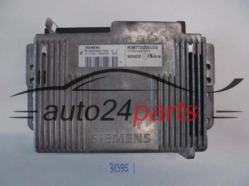 KOMPUTER STEROWNIK SILNIKA RENAULT MEGANE 1.6 8V, SIEMENS S105300103 C, S105300103C, HOM 7700860319, HOM7700860319, 700102267