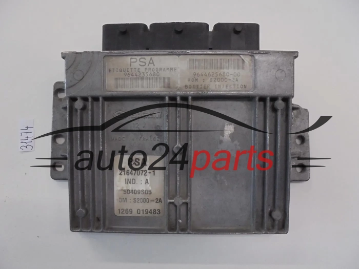 PEUGEOT 206 1.4 SAGEM 21647072-1 216470721 HOMS2000-2A 9644235680