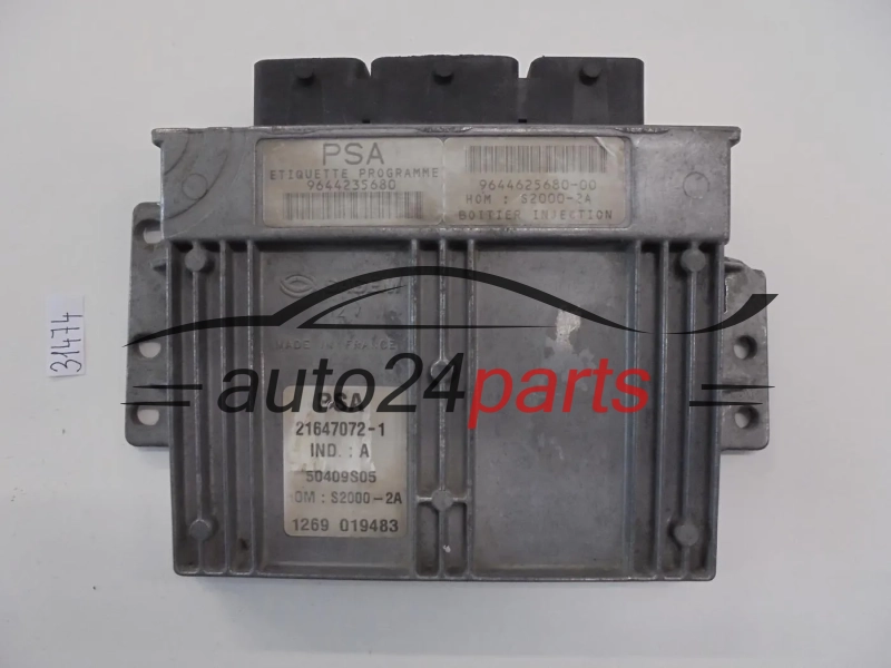 PEUGEOT 206 1.4 SAGEM 21647072-1 216470721 HOMS2000-2A 9644235680