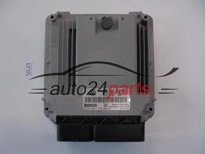 KOMPUTER STEROWNIK SILNIKA VW VOLKSWAGEN CADDY 1.9 TDI 03G906016DM, 03G 906 016 DM, BOSCH 0281011882, 0 281 011 882, DIESEL EDC16U1 6045, 1039S06225