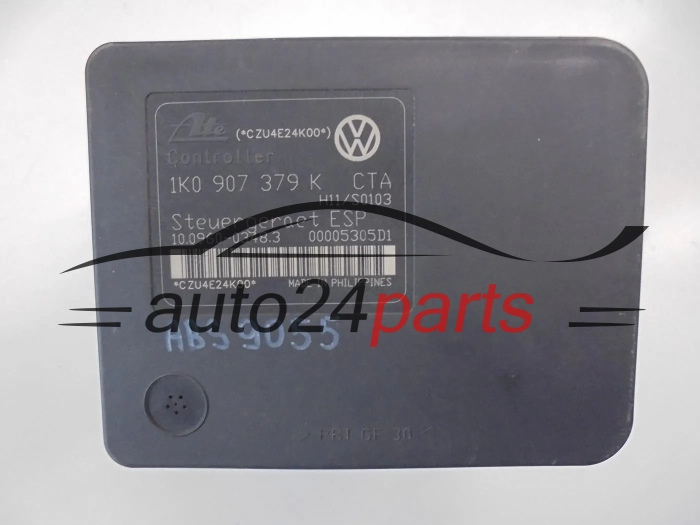 ABS Pump AUDI SEAT SKODA VOLKSWAGEN 1K0 614 517 H, 1K0614517H, ATE 10.0206-0106.4, 10020601064, 1K0 907 379 K, 1K0907379K, 10.0960-0348.3, 10096003483