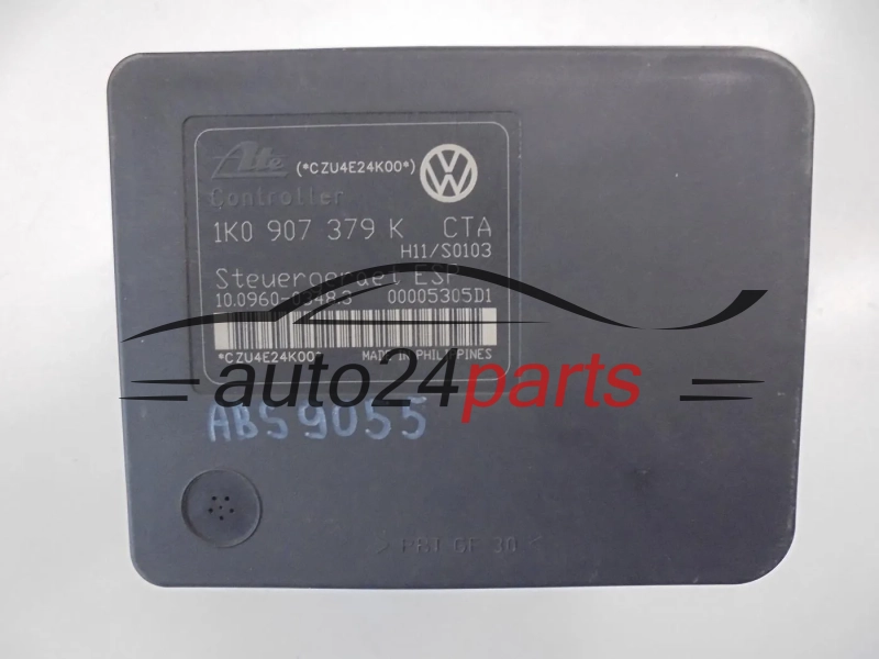 Bomba de abs AUDI SEAT SKODA VOLKSWAGEN 1K0 614 517 H, 1K0614517H, ATE 10.0206-0106.4, 10020601064, 1K0 907 379 K, 1K0907379K, 10.0960-0348.3, 10096003483