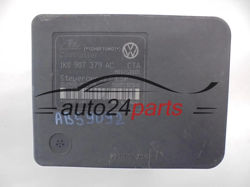 ABS POMPA I STEROWNIK AUDI VOLKSWAGEN SEAT 1K0 614 517 AE, 1K0614517AE, ATE 10.0206-0240.4, 10020602404, 1K0 907 379 AC, 1K0907379AC, ATE 10.0960-0359.3, 10096003593