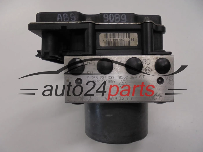 ABS POMPA I STEROWNIK RENAULT CLIO II KANGOO THALIA TWINGO NISSAN KUBISTAR BOSCH 0 265 231 333, 0265231333, 8200 229 137, 8200229137, 0 265 800 316, 0265800316 -