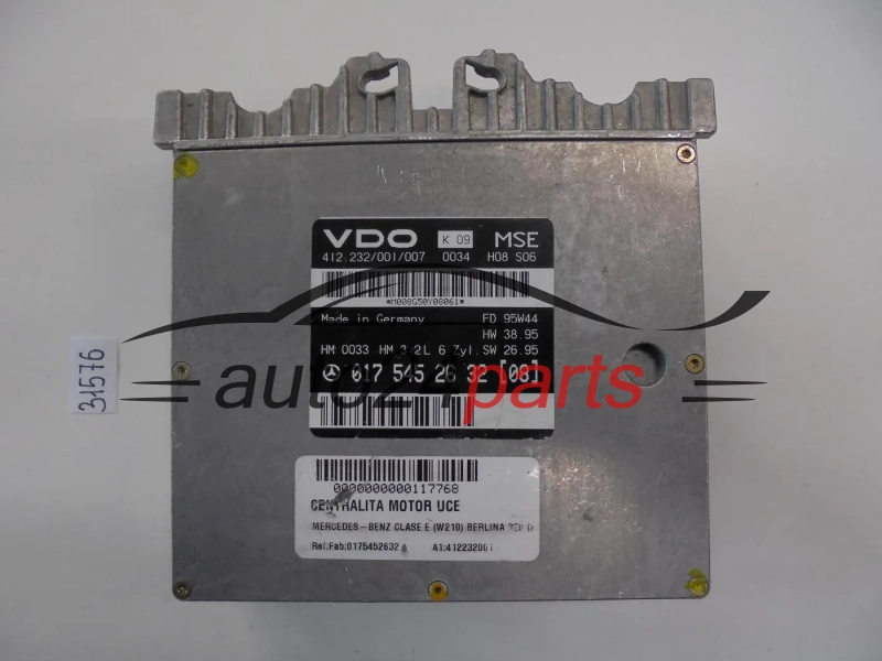 KOMPUTER STEROWNIK SILNIKA MERCEDES BENZ W210 017 545 26 32 (08), 0175452632