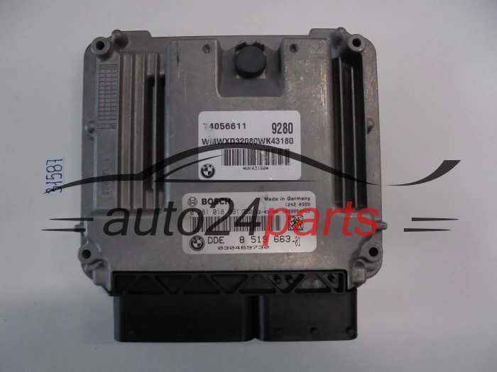 KOMPUTER STEROWNIK SILNIKA BMW MINI COOPER 1.6 D BOSCH 0 281 018 991, 0281018991, DDE 8 519 663, DDE8519663, 8519663