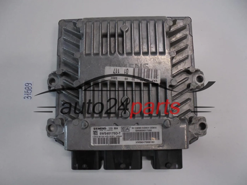 Sterownik silnika Peugeot 1007 1.4 HDI 5WS40175DT SW9659317280