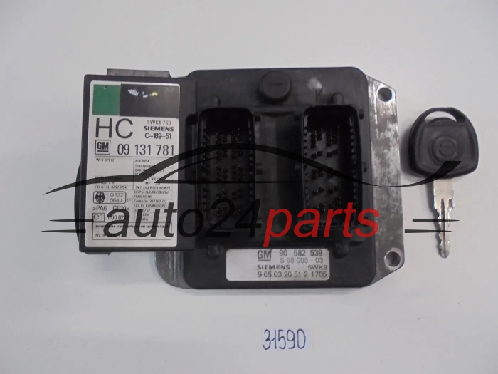 Sterownik silnika Opel Astra Zafira 1.8 X18XE1 5WK91705 90582539 – zdjęcie 2
