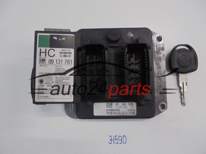 Sterownik silnika Opel Astra Zafira 1.8 X18XE1 5WK91705 90582539 – zdjęcie 2
