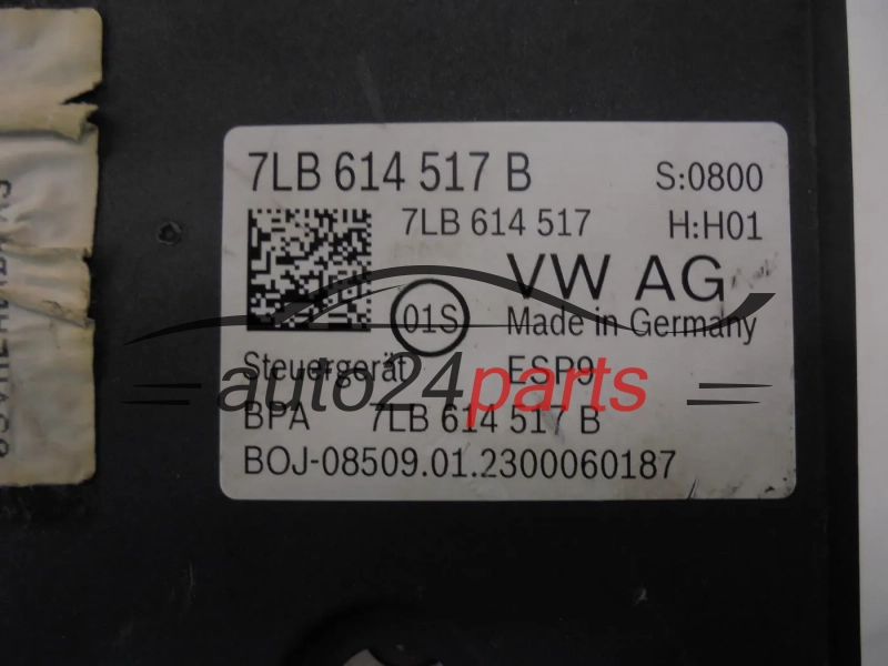 POMPA I STEROWNIK ABS VOLKSWAGEN 0265293569 7LB614517B 0265956698