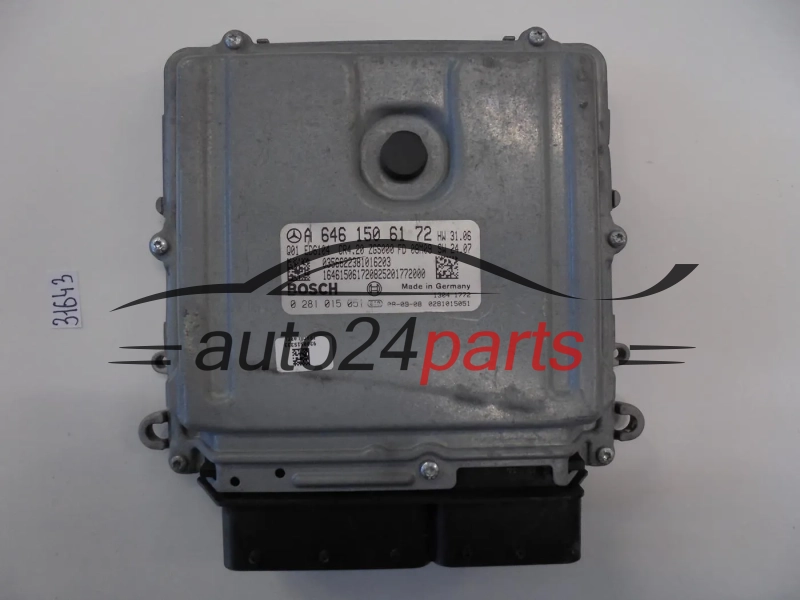 Μονάδα Ελέγχου Κινητήρα Mercedes Benz Sprinter 0281015051 A6461506172 CR4.20