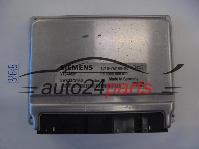 STEROWNIK SKRZYNI AUTOMATYCZNEJ FORD TRANSIT SIEMENS 5WK33751AD, 1C1R-7M169-DB, 1C1R7M169DB