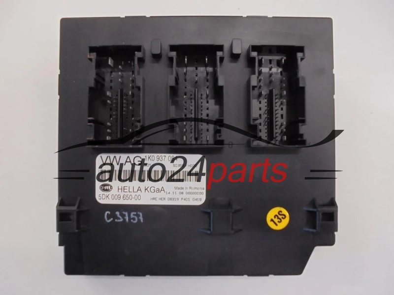 CENTRALKA MODUL STEROWNIK KOMFORTU 1K0937084 1K0 937 084, HELLA 5DK009650-00, 5DK 009 650-00 AUDI SEAT SKODA VW