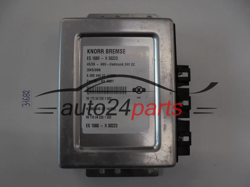 ABS STEROWNIK MERCEDES ATEGO 3X5398, AS 3001, ES 1080 - II 30223 KNORR BREMSE A0004463314, 0004463314, A 000 446 33 14/005