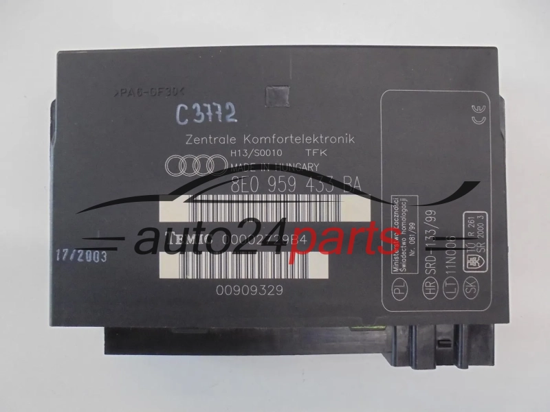 CENTRALKA MODUL AUDI 8E0 959 433 BA, 8E0959433BA