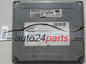 KOMPUTER STEROWNIK SILNIKA FORD FIESTA FUSION 1.6 SIEMENS S118107007 D, S118107007D, 2U7A-12A650-TD, 2U7A12A650TD,  5CPC, SIM22 - 19887