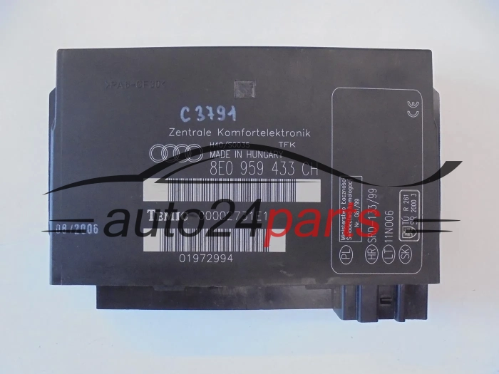 Centralka modul komfortu AUDI A4 TEMIC 00002731E2 8E0959433CH